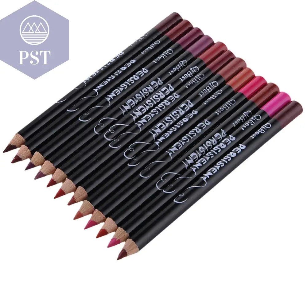 12 stc. professional Lip Liner Waterproof Wasserfest nude Lip Liner Set 12 Stück PST PS Tradings