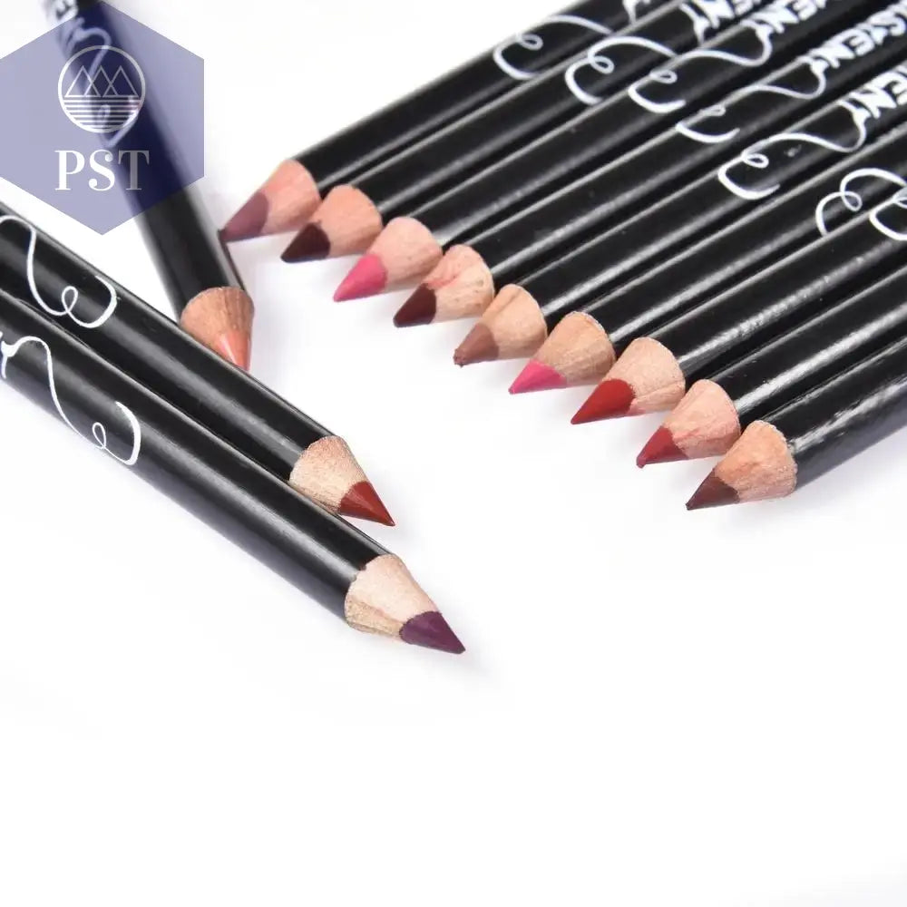 12 stc. professional Lip Liner Waterproof Wasserfest nude Lip Liner Set 12 Stück PST PS Tradings