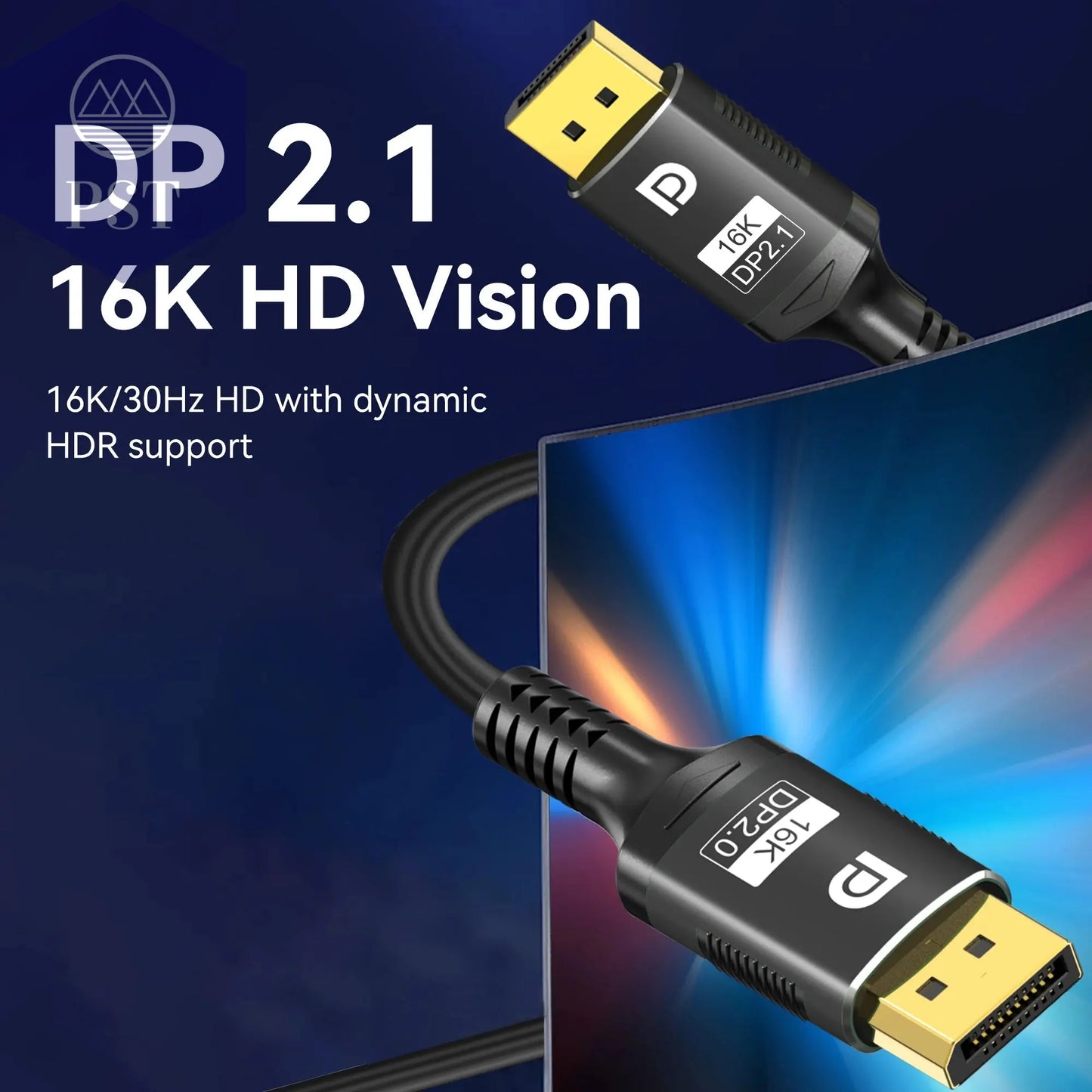 16K DP 2.1 8K@120Hz 4K@240Hz 80Gbps HDR Video Audio Displayport Kabel Display Port für Laptop TV Xbox Projektor Gaming Monitor Cable PST PS Tradings