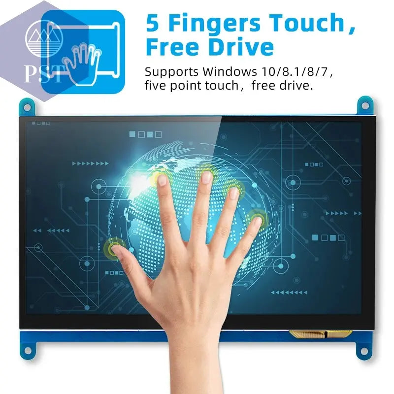 7-Zoll-Touchscreen Raspberry Pi 5 kapazitives HDMI-kompatibles TFT-LCD für Orange Pi 5 Plus 3B RPI 5 4B 3B+ PC Windows AIDA64 Computer & Office - Security & Protection - Video Surveillance - CCTV Accessories PST PS Tradings
