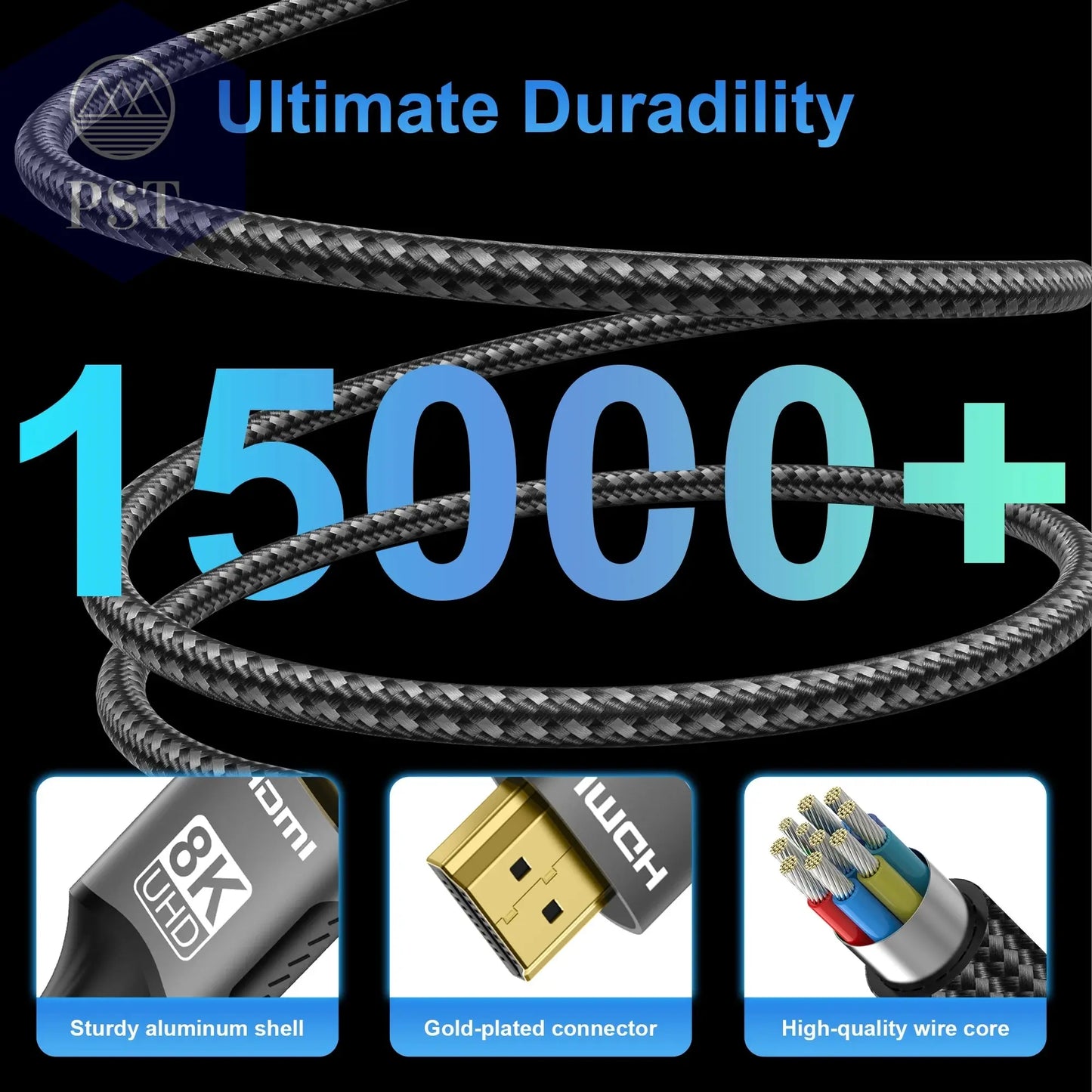 8K HDMI 2.1 Kabel 4K@120Hz 8K@60Hz 48Gbps EARC ARC HDCP Ultra High Speed HDR für RTX Videokabel PC Laptop Projektor HD TV PS5 Elektronik - Medien - Kabel PST PS Tradings