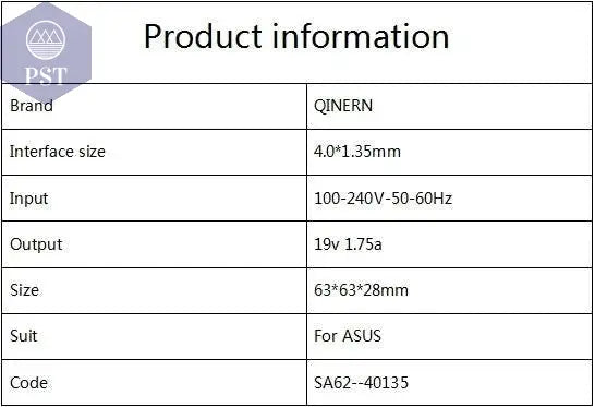 ASUS laptop charger 19V 1.75A 33W 4.0*1.35mm AC Laptop Charger Power Adapter For ASUS ADP-33AW S200E X202E X201E Q200 S200L S220 X453M F453 X403M PST PS Tradings PST PS Tradings PST PS Tradings ASUS laptop charger 19V 1.75A 33W 4.0*1.35mm AC Laptop Charger Power Adapter For ASUS ADP-33AW S200E X202E X201E Q200 S200L S220 X453M F453 X403M