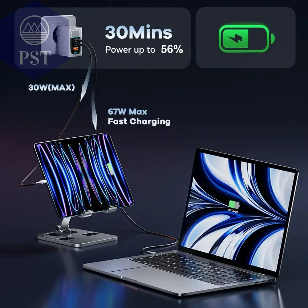 Asome Tech 100W Gan Ladegerät Qc 4,0 Pd 67W 65W Pps Display Tragbares Multi Usb Typ C Schnell Ladegerät Für Laptop Tablet Iphone Samsung PST PS Tradings PST PS Tradings PST PS Tradings Asome Tech 100W Gan Ladegerät Qc 4,0 Pd 67W 65W Pps Display Tragbares Multi Usb Typ C Schnell Ladegerät Für Laptop Tablet Iphone Samsung