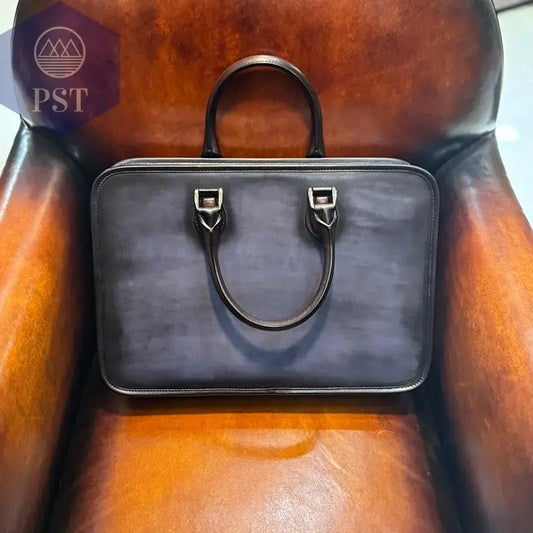 DIMY 2025 Men's briefcase leather business large capacity high-end light luxury horizontal computer bag handbag men's bag PST PS Tradings PST PS Tradings PST PS Tradings DIMY 2025 Men's briefcase leather business large capacity high-end light luxury horizontal computer bag handbag men's bag