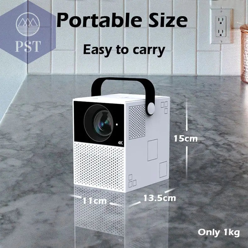 FMUSER Y2 Mobiler Projektor Portable Interactive 4K 1080P Projector; Smart WIFI Mini Android TV Home Led Video Game Movie Outdoor Camping Proyector Beamer support HDMI; AV input Beamer PST PS Tradings