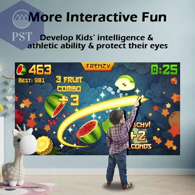 FMUSER Y2 Mobiler Projektor Portable Interactive 4K 1080P Projector; Smart WIFI Mini Android TV Home Led Video Game Movie Outdoor Camping Proyector Beamer support HDMI; AV input Beamer PST PS Tradings