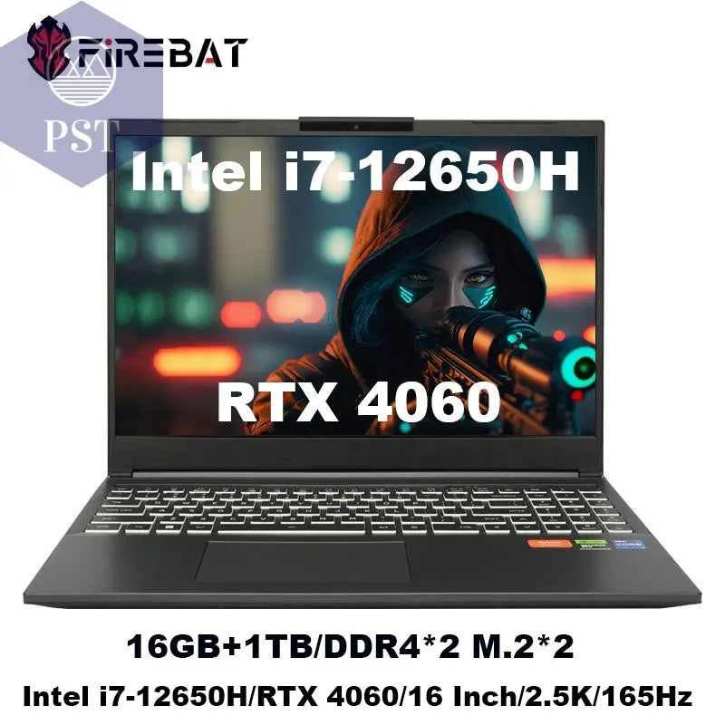 Gaming Laptop FIREBAT T6A 16 Zoll Intel i7 RTX 4060 PST PS Tradings PST PS Tradings 16GB-RAM-1TB-SSD-EU-Intel-I7-12650H PST PS Tradings Gaming Laptop FIREBAT T6A 16 Zoll Intel i7 RTX 4060