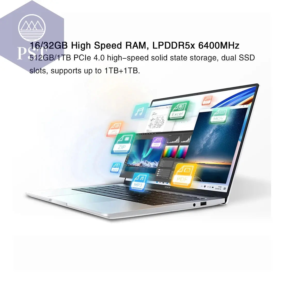 HONOR MagicBook X16 Plus AMD Ryzen R7 8845HS Laptop 16Zoll FHD QHD Notebook 2.5K PST PS Tradings Laptop PST PS Tradings PST PS Tradings
