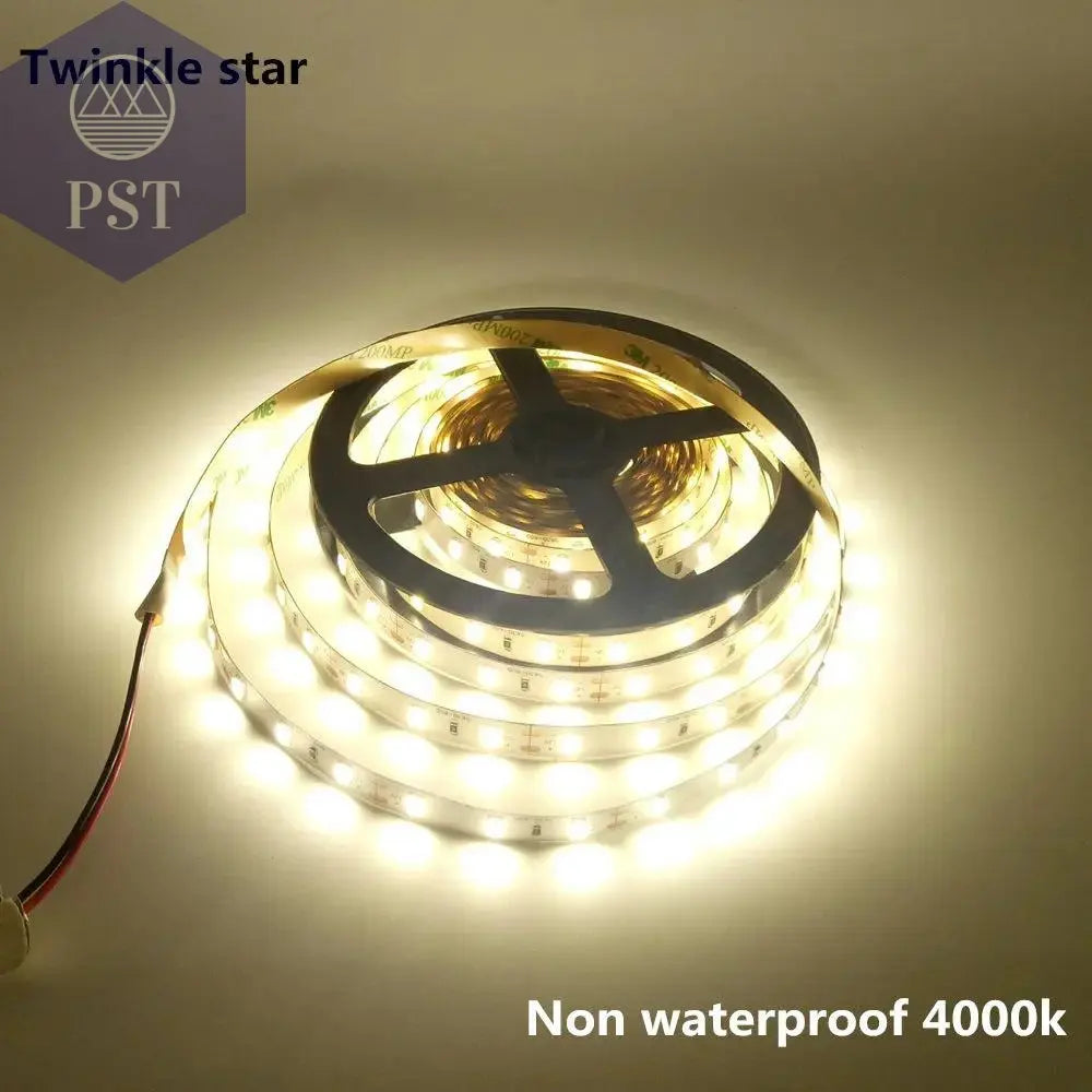 Led Strip Light 5630 5730 Waterproof 12V Flexible Tape 5m Natural White 4000K Cold White Warm White 3000K 6500K Red Green Blue PST PS Tradings