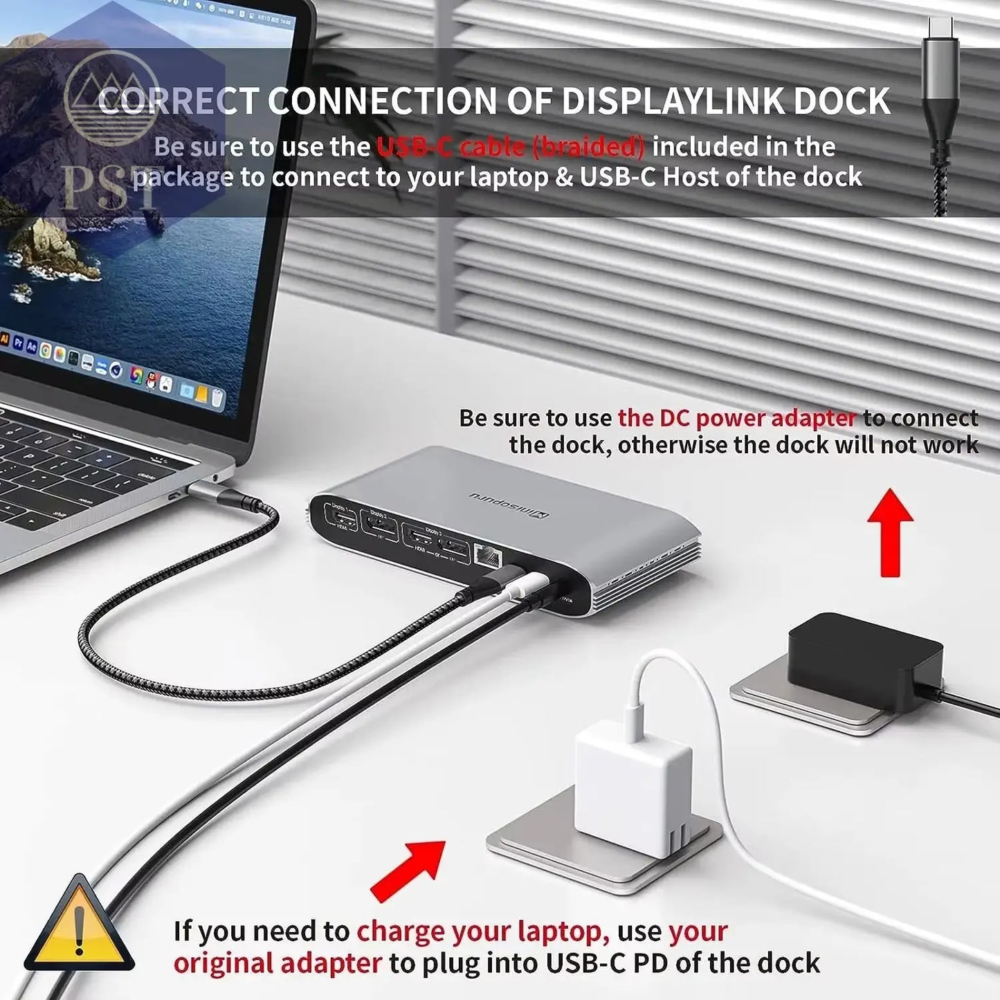 Minisopuru Displaylink Dreifach-Display-Dockingstation Mit 2 HDMI 2 Displayport PD RJ45 4 Usb-Port-Hub Für PC, Laptops Macbook &Windows PST PS Tradings PST PS Tradings PST PS Tradings Minisopuru Displaylink Dreifach-Display-Dockingstation Mit 2 HDMI 2 Displayport PD RJ45 4 Usb-Port-Hub Für PC, Laptops Macbook &Windows