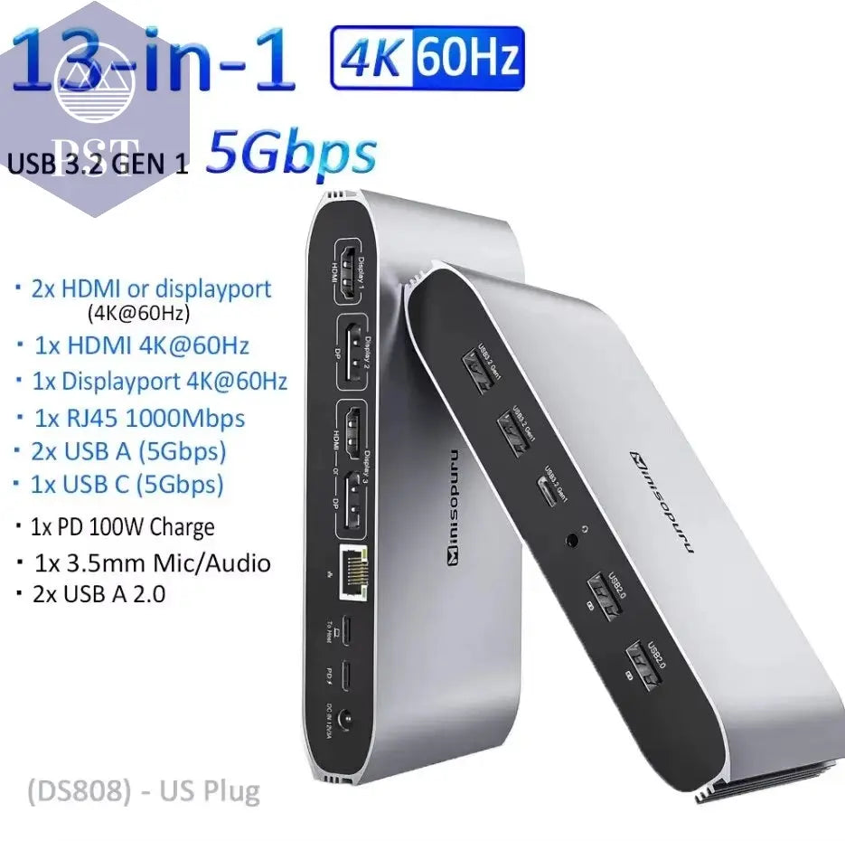 Minisopuru Displaylink Dreifach-Display-Dockingstation Mit 2 HDMI 2 Displayport PD RJ45 4 Usb-Port-Hub Für PC, Laptops Macbook &Windows PST PS Tradings PST PS Tradings Us-Pluy PST PS Tradings Minisopuru Displaylink Dreifach-Display-Dockingstation Mit 2 HDMI 2 Displayport PD RJ45 4 Usb-Port-Hub Für PC, Laptops Macbook &Windows