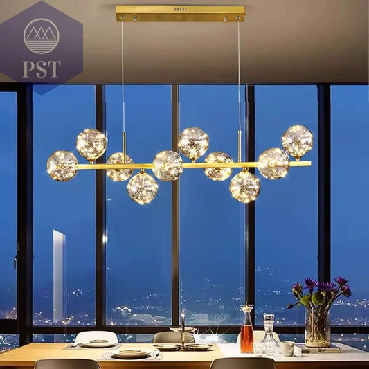 Moderne Pendelleuchte für Essbereich 10 Kugel Deckenleuchte PST PS Tradings Leuchten PST PS Tradings PST PS Tradings
