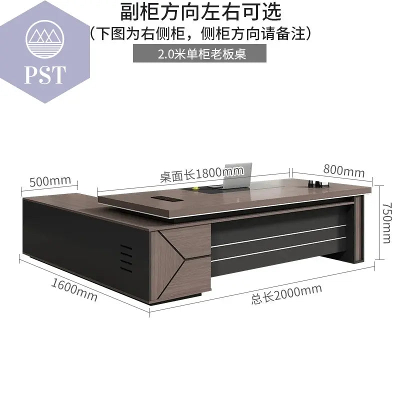 Moderner Schreibtisch mit Stauraum Bürotisch Büro Möbel Tische PST PS Tradings Schreibtisch PST PS Tradings 2.0M-office-desk PST PS Tradings