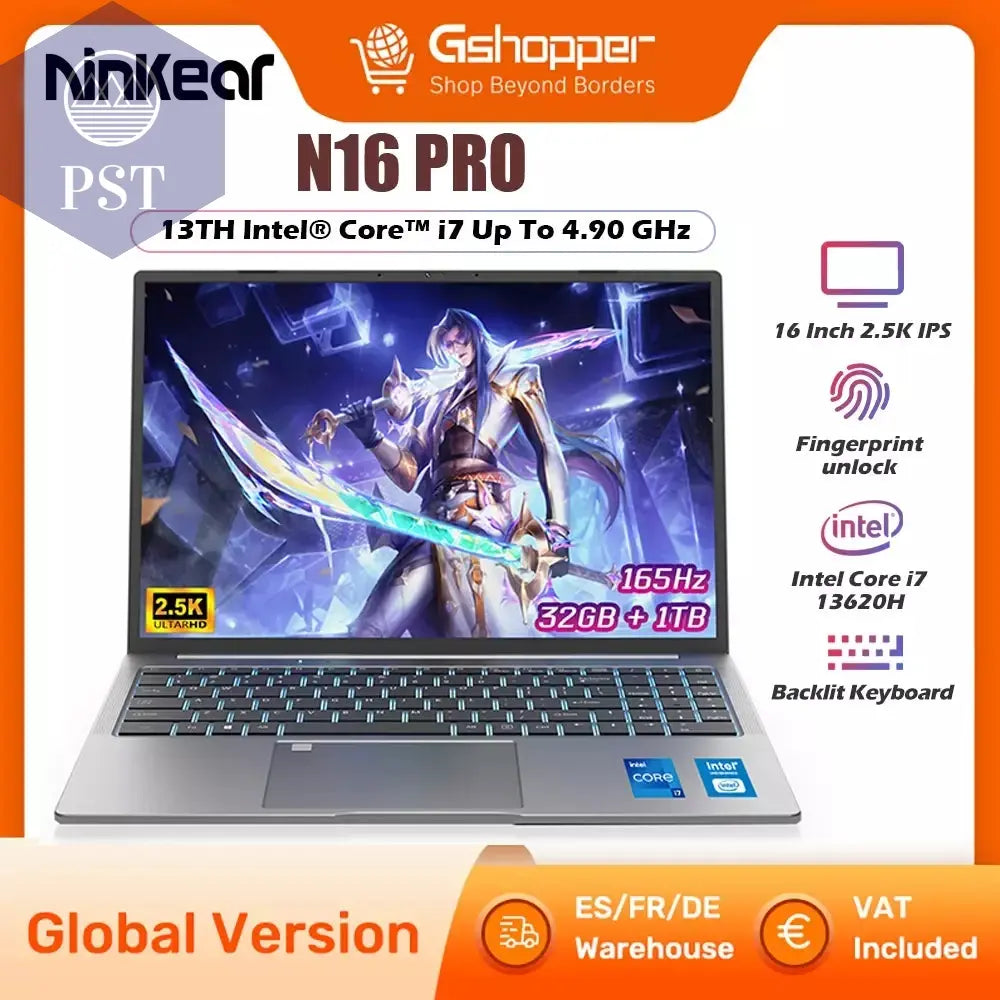 Ninkear N16 PRO Gaming Laptop Intel i9 32GB 1TB Notebook PST PS Tradings Laptops PST PS Tradings PST PS Tradings