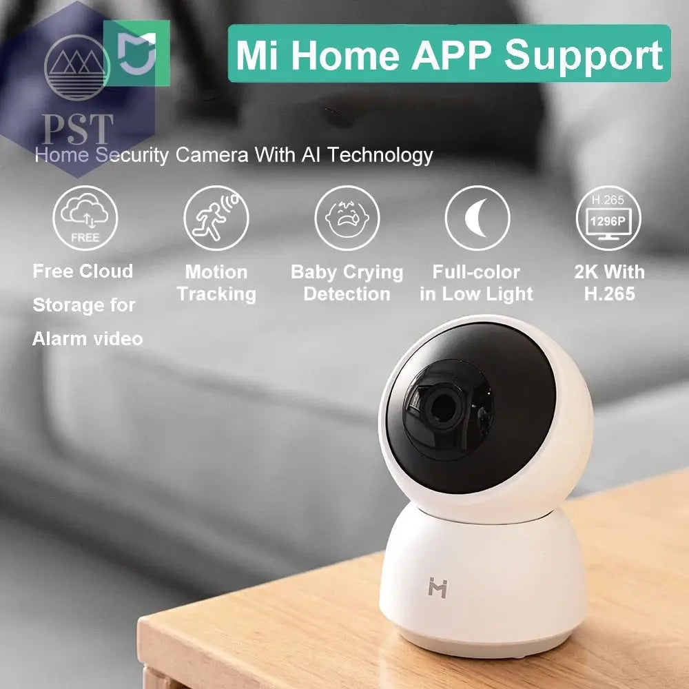 Original Smart Camera 2K 1296P HD 360 Angle WiFi Night Vision Webcam Video IP Camera Baby Security Monitor for Xiaomi Mihome APP PST PS Tradings