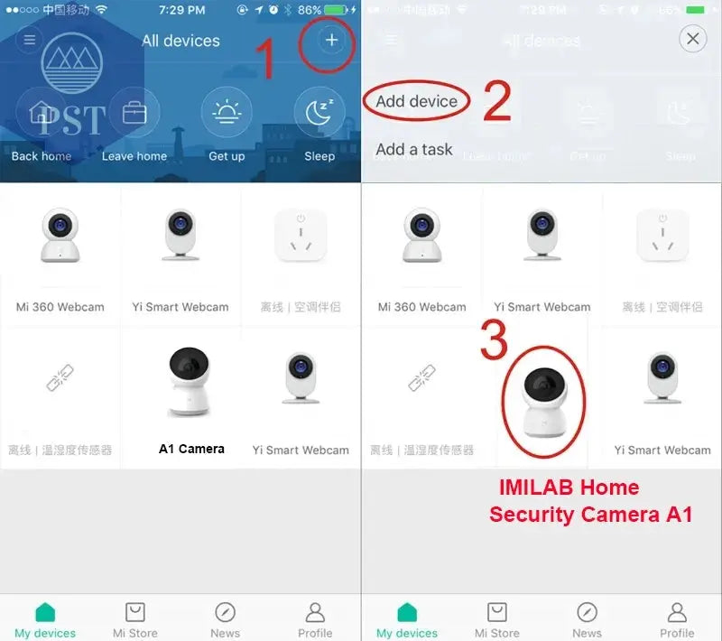 Original Smart Camera 2K 1296P HD 360 Angle WiFi Night Vision Webcam Video IP Camera Baby Security Monitor for Xiaomi Mihome APP PST PS Tradings