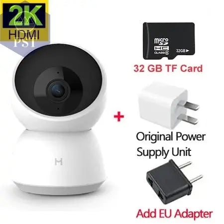 Original Smart Camera 2K 1296P HD 360 Angle WiFi Night Vision Webcam Video IP Camera Baby Security Monitor for Xiaomi Mihome APP PST PS Tradings