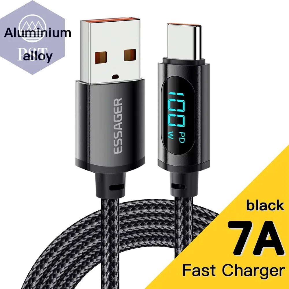 PD 100 W Usb-Typ-C-Kabel Auf USB C 7 a Schnellladekabel Für OPPO Realme Huawei Poco Samsung Displaykabel PST PS Tradings PST PS Tradings 7A-Black-Cable-2M PST PS Tradings PD 100 W Usb-Typ-C-Kabel Auf USB C 7 a Schnellladekabel Für OPPO Realme Huawei Poco Samsung Displaykabel