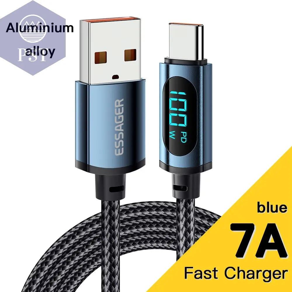 PD 100 W Usb-Typ-C-Kabel Auf USB C 7 a Schnellladekabel Für OPPO Realme Huawei Poco Samsung Displaykabel PST PS Tradings PST PS Tradings 7A-Blue-Cable-2M PST PS Tradings PD 100 W Usb-Typ-C-Kabel Auf USB C 7 a Schnellladekabel Für OPPO Realme Huawei Poco Samsung Displaykabel