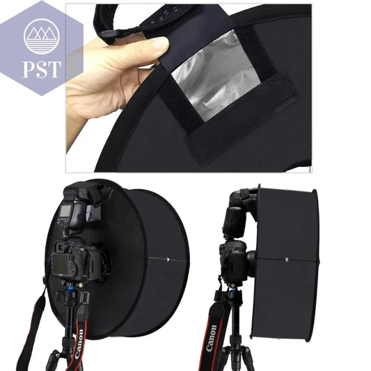 PULUZ 45cm Ring Softbox Speedlight Round Style Flash Light Photography Shoot Soft box Foldable Soft Flash Light Diffuser PST PS Tradings