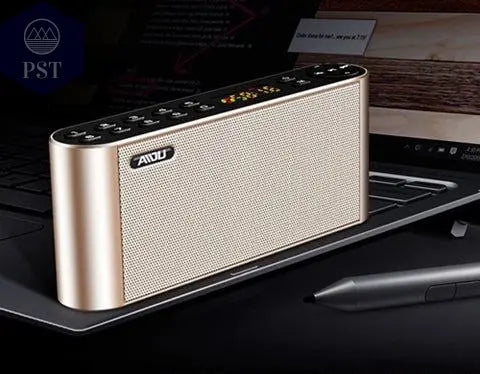 Portable Wireless HiFi Bluetooth Speaker with Microphone Nearest-Warehouse-Gold PST PS Tradings