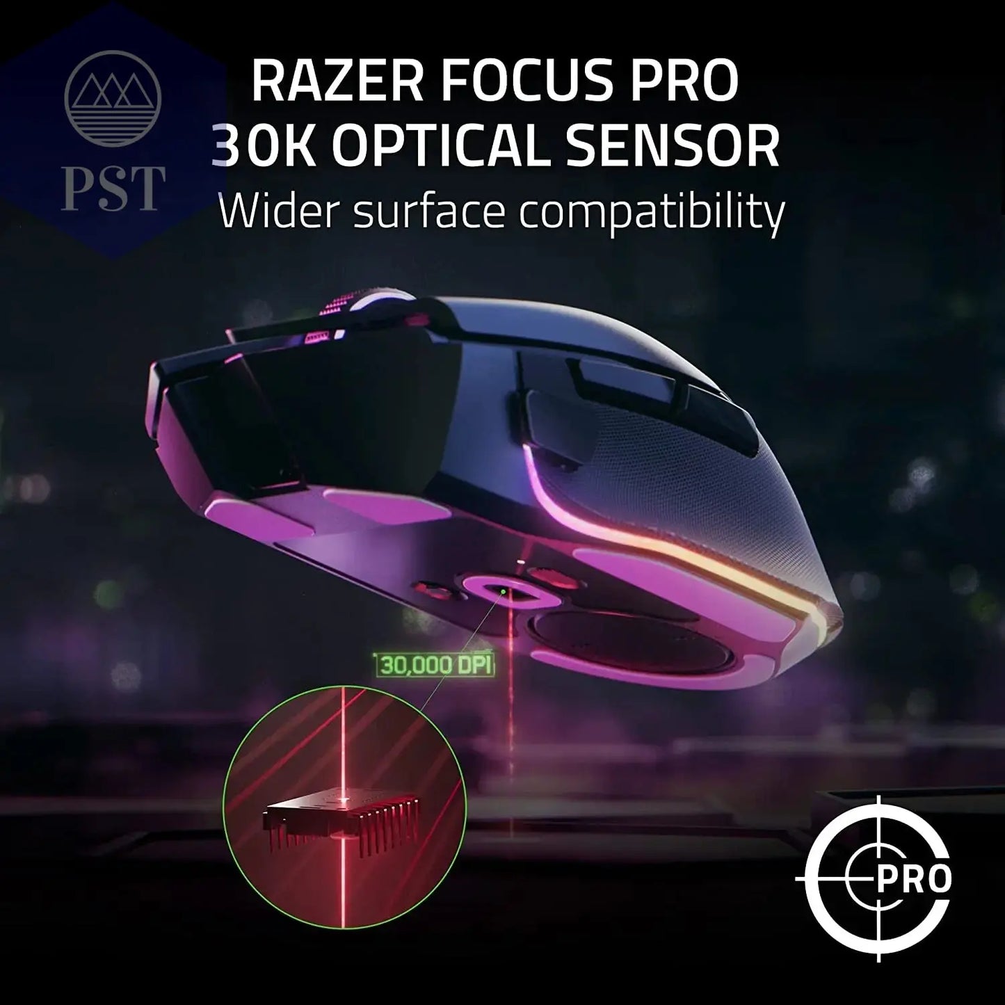 Razer Basilisk V3 Pro Wireless RGB Gaming Mouse Fast Optical Switches Gen-3 11 Programmable Buttons 30K Optical Sensor PST PS Tradings Gaming Mouse PST PS Tradings PST PS Tradings Razer Basilisk V3 Pro Wireless RGB Gaming Mouse Fast Optical Switches Gen-3 11 Programmable Buttons 30K Optical Sensor Gaming Mouse
