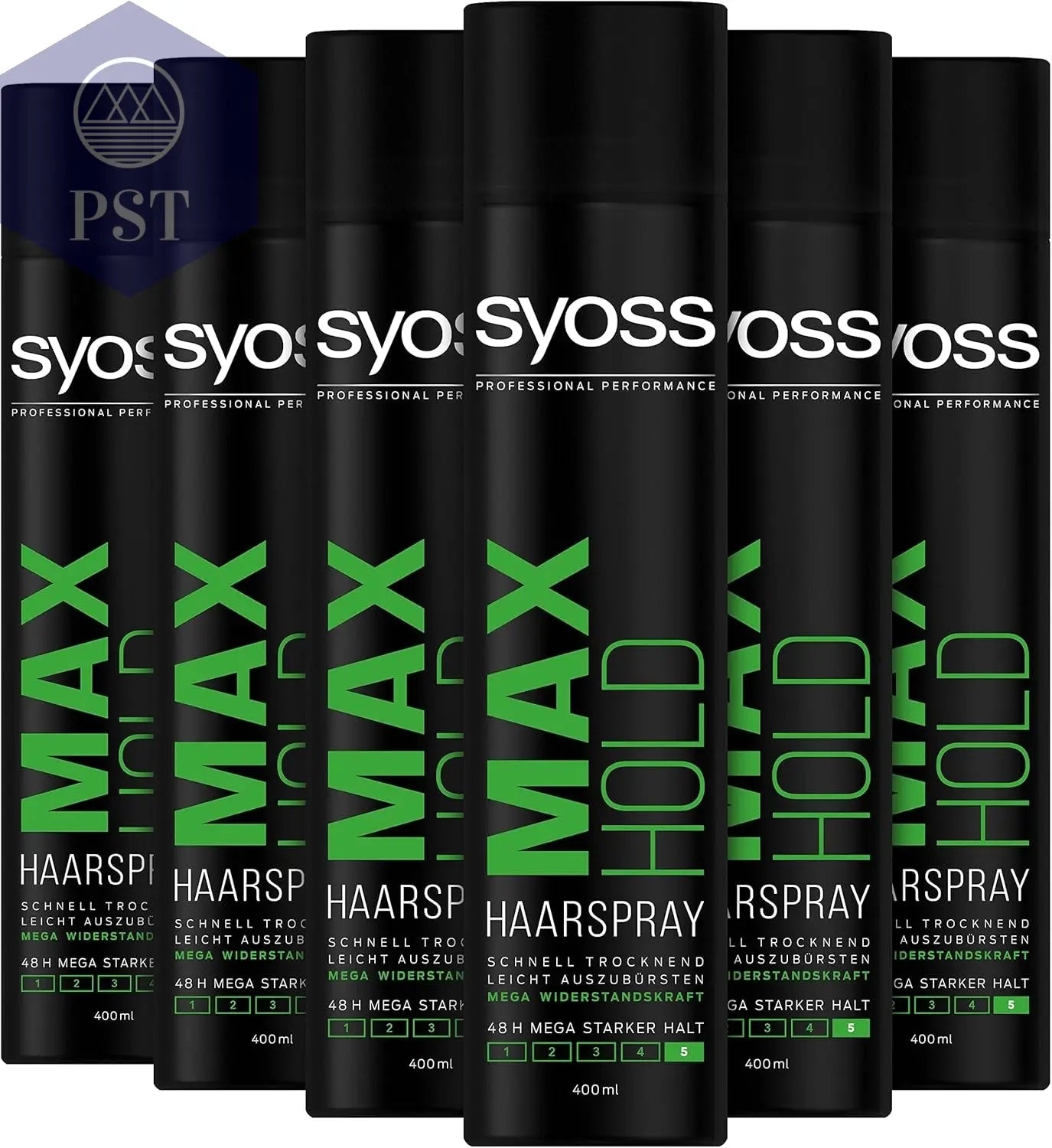 Syoss Haarspray Max Hold 6Er Pack (6X 400Ml) starkes Styling Spray Haarpflege Kosmetik PST PS Tradings PST PS Tradings Single PST PS Tradings Syoss Haarspray Max Hold 6Er Pack (6X 400Ml) starkes Styling Spray Haarpflege Kosmetik