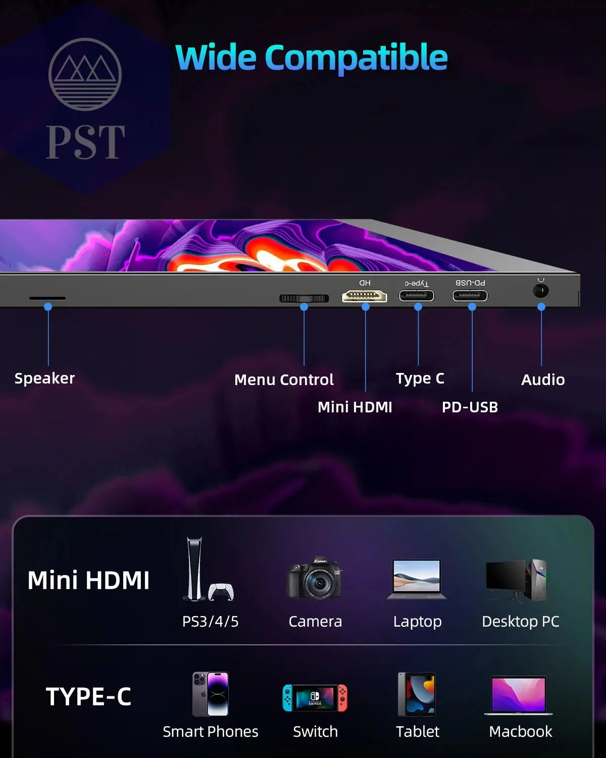 UPERFECT Mobile 18 Zoll Gaming Monitor 18" 2K Display 144Hz FreeSync Tragbar PST PS Tradings Monitor PST PS Tradings PST PS Tradings