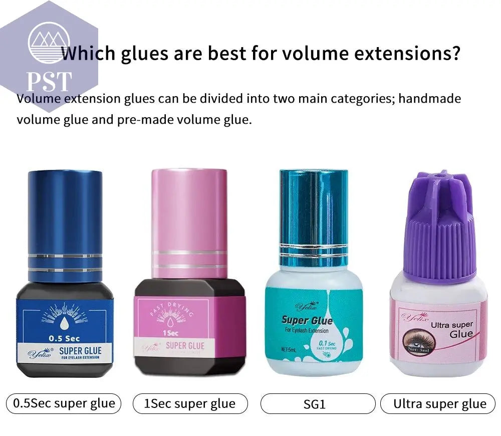 Yelix Eyelash Extension Glue 0.5-1 Sec Fast Dry Individual Lashes Glue Sensitive Eye Eyelash Glue Wholesale Customization PST PS Tradings PST PS Tradings PST PS Tradings