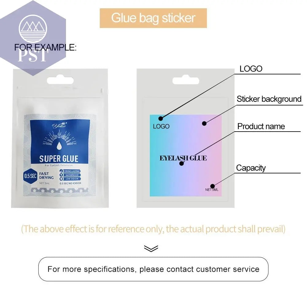 Yelix Eyelash Extension Glue 0.5-1 Sec Fast Dry Individual Lashes Glue Sensitive Eye Eyelash Glue Wholesale Customization PST PS Tradings PST PS Tradings PST PS Tradings