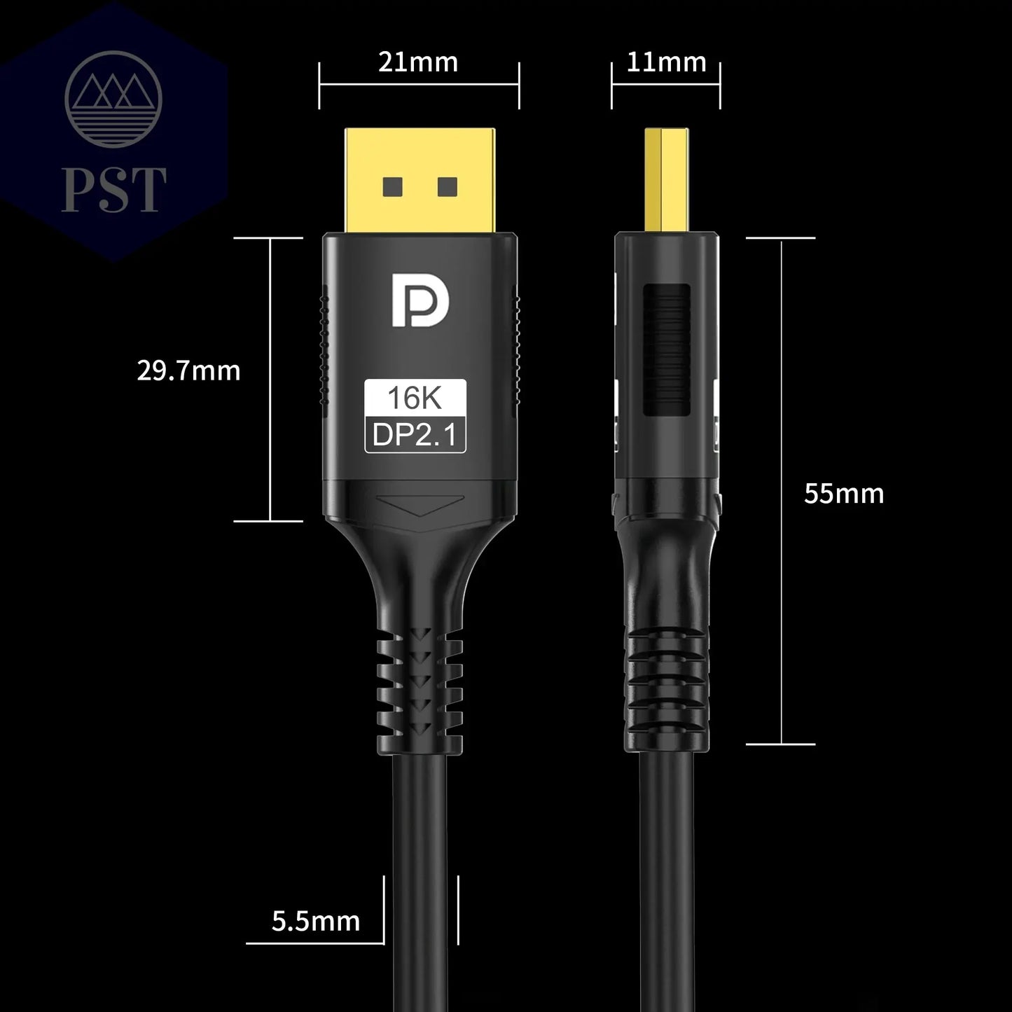16K DP 2.1 8K@120Hz 4K@240Hz 80Gbps HDR Video Audio Displayport Kabel Display Port für Laptop TV Xbox Projektor Gaming Monitor  Cable     PST PS Tradings