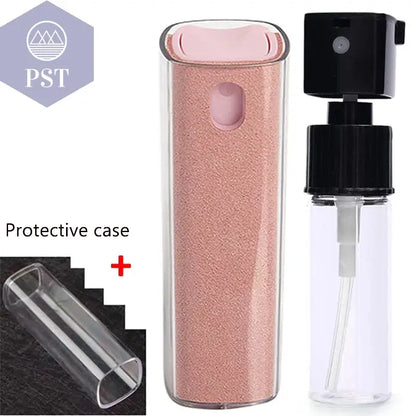 2in1 Mikrofasertuch Reinigung Set für Bildschirme Monitore Displays PST PS Tradings Reinigung PST PS Tradings Pink-with-case PST PS Tradings