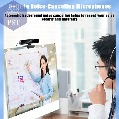 4K USB Webcam mit Mikrofon für PC & Live-Streaming PST PS Tradings   4K USB Webcam mit Mikrofon für PC & Live-Streaming