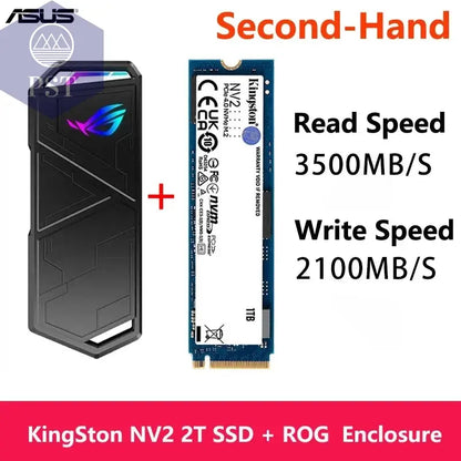 ASUS ROG STRIX ARION M.2 NVMe Gehäuse PST PS Tradings  Used 2T KingSton ASUS ROG STRIX ARION M.2 NVMe Gehäuse