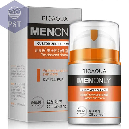 Bioaqua Marke Männer Hautpflege tief feuchtigkeit spendende feuchtigkeit spendende Öl kontrolle Gesichts creme straffende Tages creme 50g Männer Hautpflege produkte       PST PS Tradings