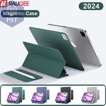 Case for iPad Pro 11 13 2024 M4 Case Tablet Cover for iPad Air 11 13 M2 5 4 Pro 12.9 inch 10th Generation Case Magnetic Cover - PST PS Tradings