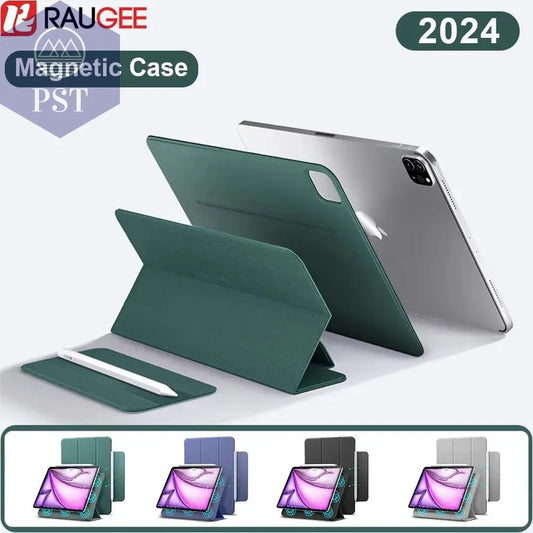 Case for iPad Pro 11 13 2024 M4 Case Tablet Cover for iPad Air 11 13 M2 5 4 Pro 12.9 inch 10th Generation Case Magnetic Cover - PST PS Tradings