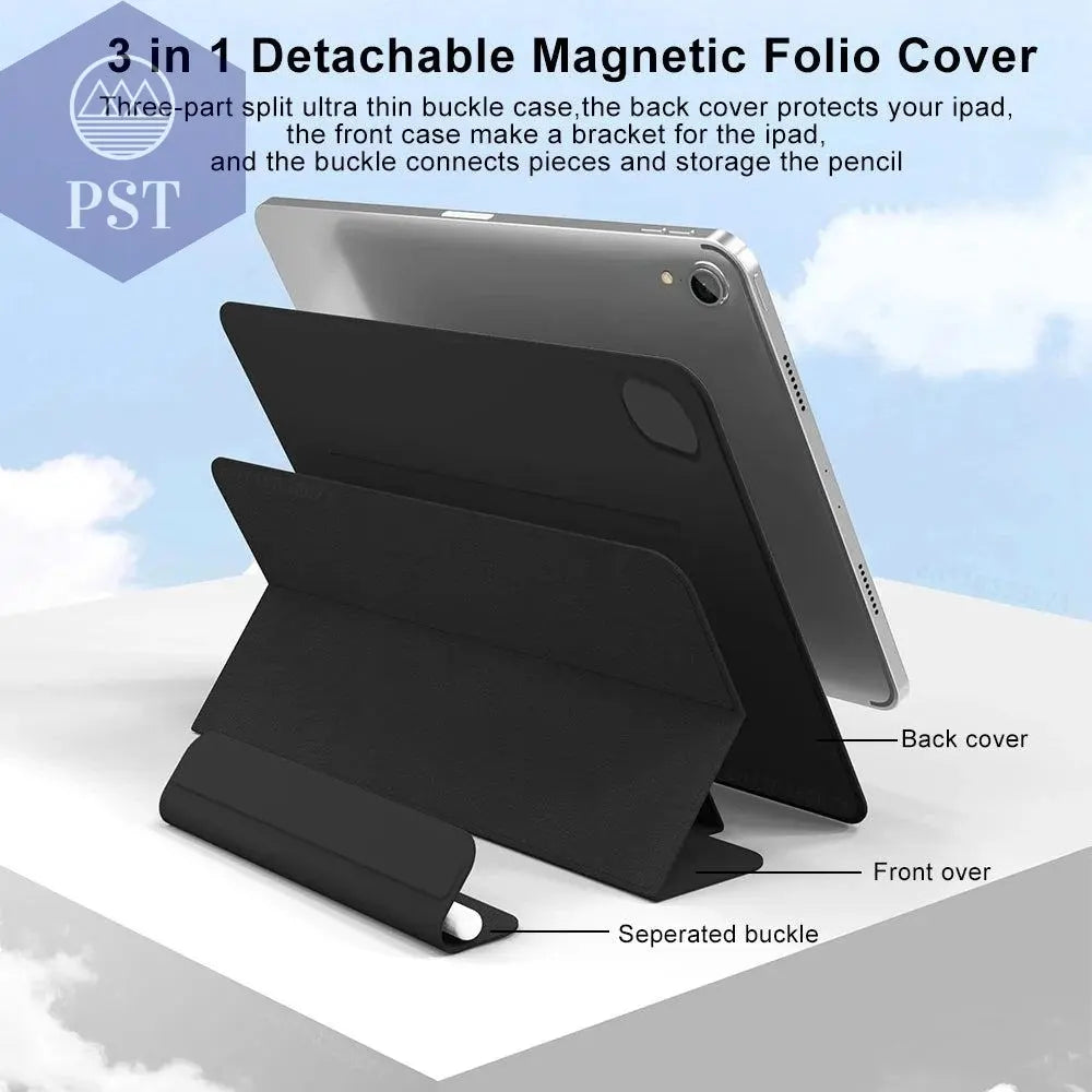 Case for iPad Pro 11 13 2024 M4 Case Tablet Cover for iPad Air 11 13 M2 5 4 Pro 12.9 inch 10th Generation Case Magnetic Cover - PST PS Tradings