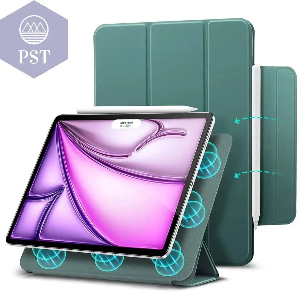 Case for iPad Pro 11 13 2024 M4 Case Tablet Cover for iPad Air 11 13 M2 5 4 Pro 12.9 inch 10th Generation Case Magnetic Cover - PST PS Tradings