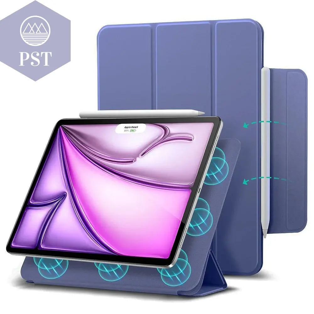 Case for iPad Pro 11 13 2024 M4 Case Tablet Cover for iPad Air 11 13 M2 5 4 Pro 12.9 inch 10th Generation Case Magnetic Cover - PST PS Tradings