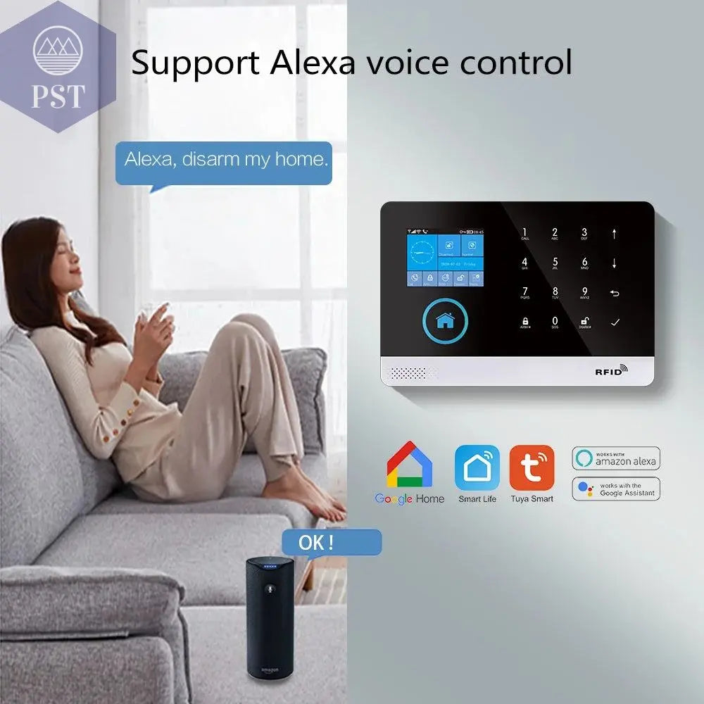 DIY W2B PG103 Alarm Sensor for Home Burglar Security 433MHz WiFi GSM Alarm System Wireless Tuya Smart House App Control - PST PS Tradings