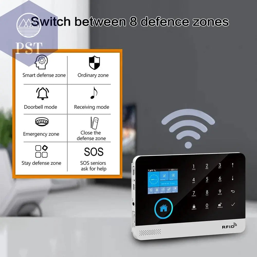 DIY W2B PG103 Alarm Sensor for Home Burglar Security 433MHz WiFi GSM Alarm System Wireless Tuya Smart House App Control - PST PS Tradings