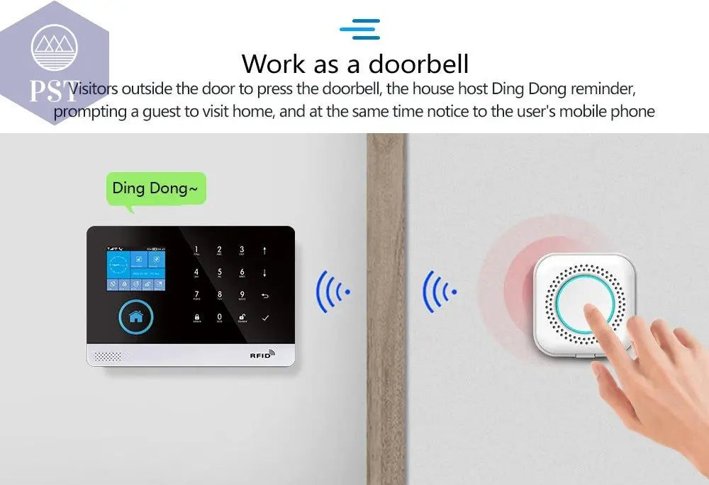 DIY W2B PG103 Alarm Sensor for Home Burglar Security 433MHz WiFi GSM Alarm System Wireless Tuya Smart House App Control - PST PS Tradings