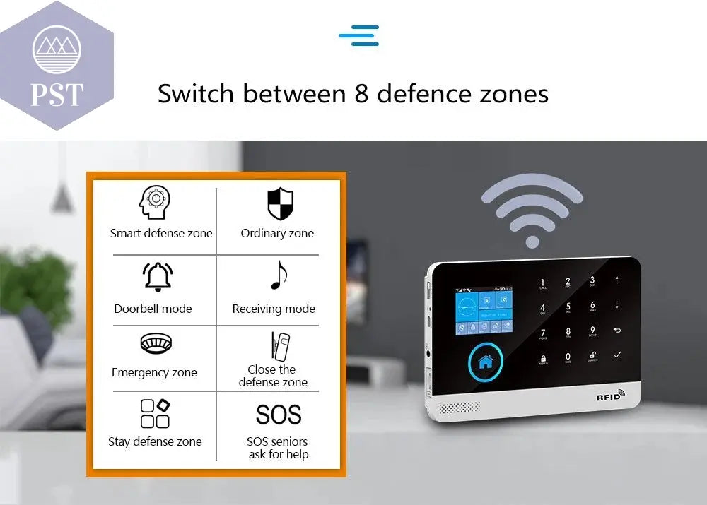 DIY W2B PG103 Alarm Sensor for Home Burglar Security 433MHz WiFi GSM Alarm System Wireless Tuya Smart House App Control - PST PS Tradings