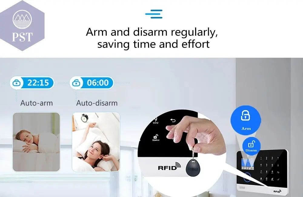 DIY W2B PG103 Alarm Sensor for Home Burglar Security 433MHz WiFi GSM Alarm System Wireless Tuya Smart House App Control - PST PS Tradings