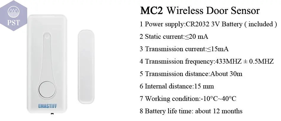 DIY W2B PG103 Alarm Sensor for Home Burglar Security 433MHz WiFi GSM Alarm System Wireless Tuya Smart House App Control - PST PS Tradings
