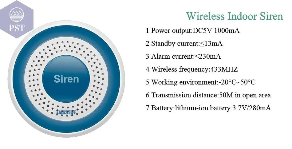 DIY W2B PG103 Alarm Sensor for Home Burglar Security 433MHz WiFi GSM Alarm System Wireless Tuya Smart House App Control - PST PS Tradings