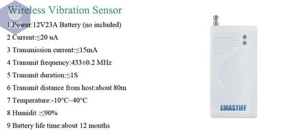 DIY W2B PG103 Alarm Sensor for Home Burglar Security 433MHz WiFi GSM Alarm System Wireless Tuya Smart House App Control - PST PS Tradings