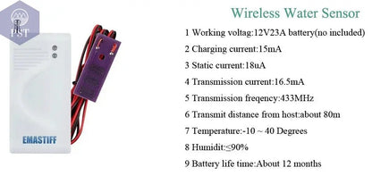 DIY W2B PG103 Alarm Sensor for Home Burglar Security 433MHz WiFi GSM Alarm System Wireless Tuya Smart House App Control - PST PS Tradings