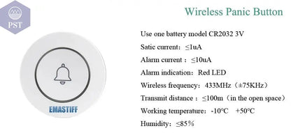 DIY W2B PG103 Alarm Sensor for Home Burglar Security 433MHz WiFi GSM Alarm System Wireless Tuya Smart House App Control - PST PS Tradings